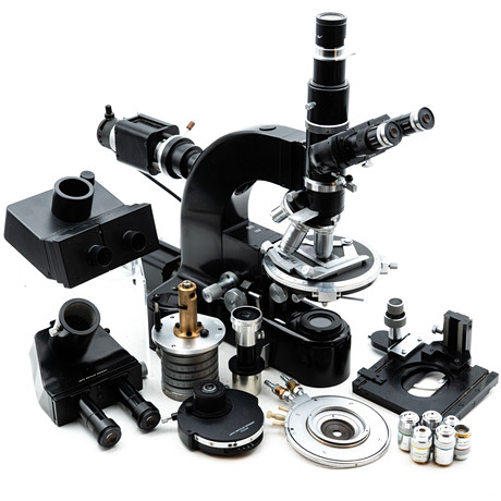 Microscope ancien LEITZ Wetzlar (Allemagne) – Ensemble complet – Collection – - Collection