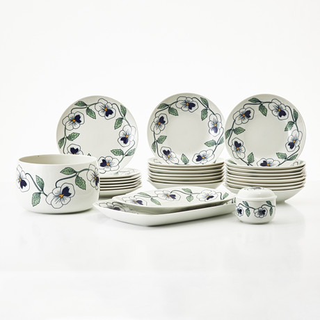 WILHELM KÅGE. Dining set pieces, 19 pieces, “Trellis”, Gustavsberg