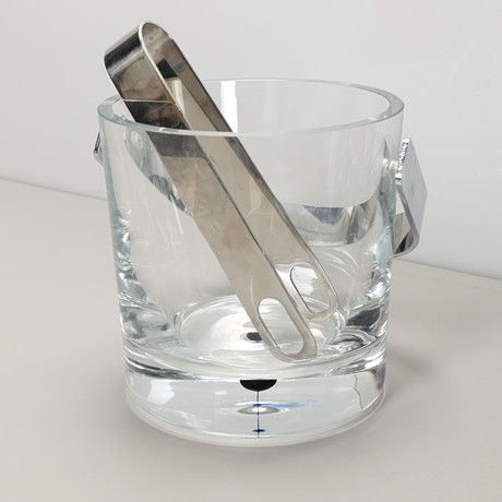 Kaj Franck カイフランク Sargasso バケット 40448 KAJ FRANCK. A glass ice bucket, “Sargasso” for Nuutajärvi, Finland
