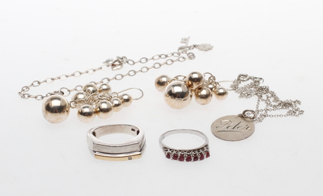 PARTI SMYCKEN, silver, 6 delar.