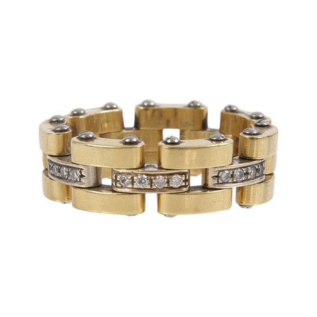 “Dimension” ring in red and white gold with brilliants. Jewellery ...