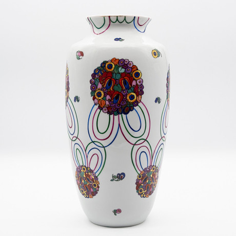 LARGE VASE PORCELAIN FACTORY MÄBENDORF 1882, THURINGIA, ART NOUVEAU ...