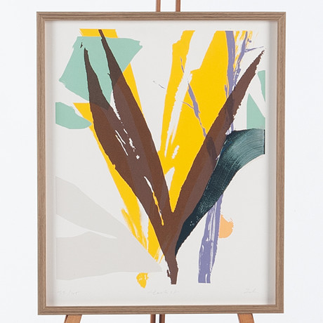 MARCUS EEK. Silkscreen "Herbst" signerad samt numrerad 39/45. på auktion hos Laholms Auktionskammare