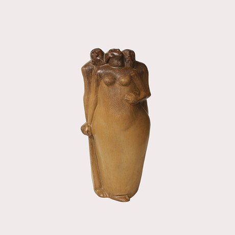 ÅKE HOLM. «Susanna en el baño», terracota, firmada. Cerámica y