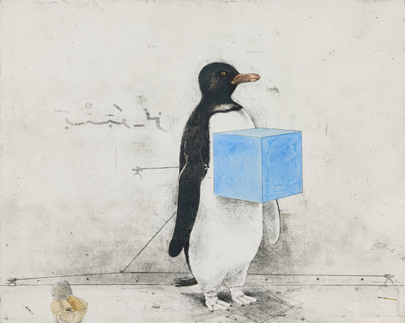 PG THELANDER. "Arabisk pingvin". på auktion hos Stockholms Auktionsverk Fine Art