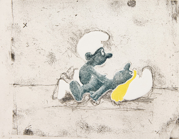 PG THELANDER. "Smurfar". på auktion hos Stockholms Auktionsverk Fine Art