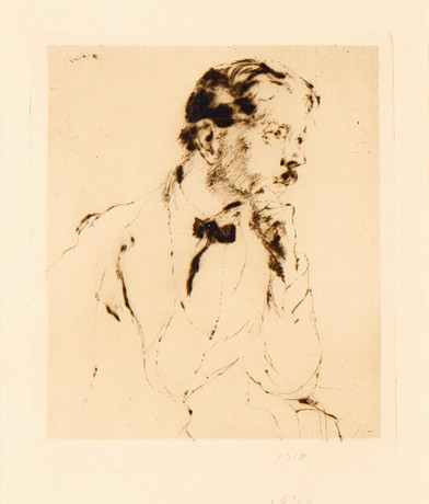 AXEL FRIDELL. "Konstnären Gunnar Ruda I (Ung man)", II état, Stockholm 1918.