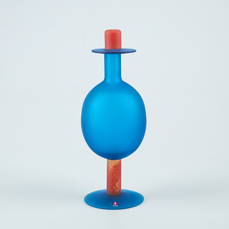 OIVA TOIKKA. GLASS BIRD, Pikku Kuikka. (Small Loon). Signed O