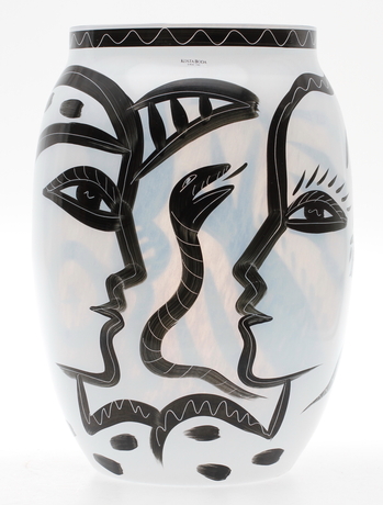 VAS, glas, Caramba, Ulrica Hydman Vallien, Kosta Boda.