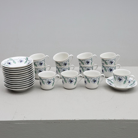 Lot dassiettes plates, décor Georg Schmider Zeller, Dekor Favorite