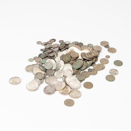 MYNT, silver 40-80 %, Sverige. på auktion hos Auktionshuset Kolonn