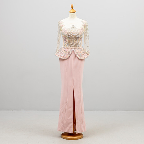 EVENING DRESS, Thai side, size approx 36, vintage 1960s. Vintage & Designer  Fashion - Auctionet
