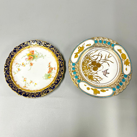 ROYAL WORCESTER SIGNED CABINET PLATE - RICHARD SEBRIGHT. Ceramics