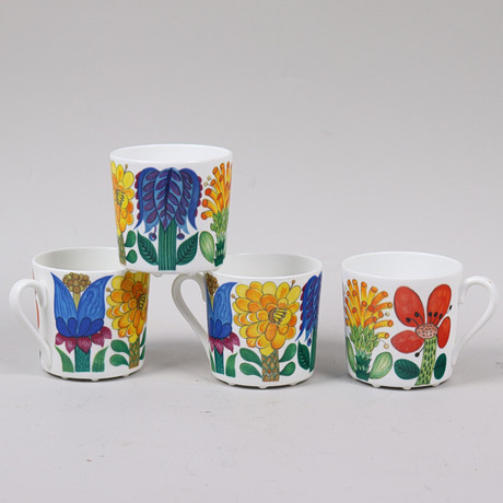 COFFEE CUPS 1960S (8 PCS). Ceramics & Porcelain - Tableware - Auctionet