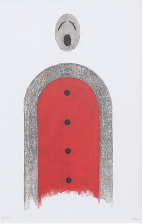 UNO SVENSSON. Komposition, serigrafi nr 7/49, signerad. på auktion hos Garpenhus Auktioner