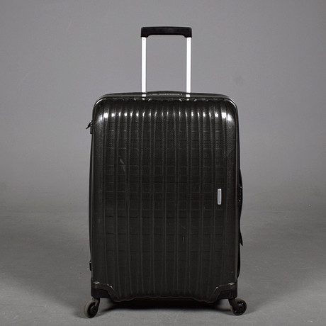Valise Trolley Alexander McQueen X Samsonite - Motif Croco, Blanc, Roulettes, Occasion