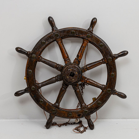 SHIP STEERING WHEEL, John Hastie & Co Ltd, Engineers Greenock