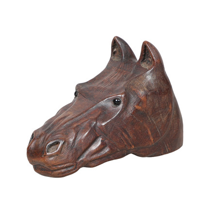 ÅKE HOLM. Horse head and human face, lithography, signed Å Holm