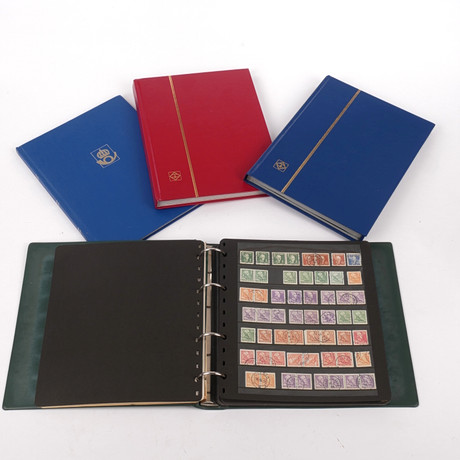 Stamps and books. China, silk stamp album. Coins, Medals & Stamps