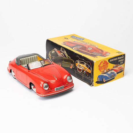 DISTLER ELECTROMATIC 7500 ,Porsche 356, Modellbil, 1950- tal, Västtyskland., såld på svensk auktion för 6 182 kr