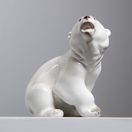 KNUD KYHN. Seven polar bear cubs, Royal Copenhagen, Denmark