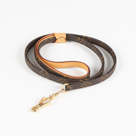 LOUIS VUITTON, "Baxter Dog Collar", Leinen-Hundehalsband mit Monogramm.  Vintage-Kleidung & Accessoires - Auctionet