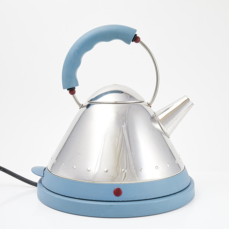 ANDREA BRANZI for ALESSI. 'Mama O-Kettle' kettle. Silver & Metals