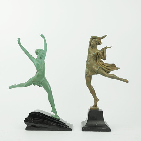 D.H. CHIPARUS. ART DECO BRONZE DANCER. Art - Sculptures & Bronzes