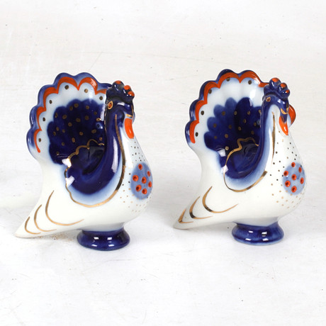 An 18-piece Lomonosov porcelain coffee set, Soviet Union, mid 20th