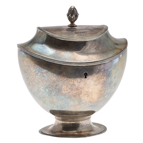 ROYAL SELANGOR, FOUR SEASONS COLLECTION - BOXED PEWTER TEA CADDY