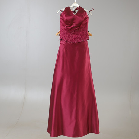 mock neck a line dress Women's Pleated Dress Mock Neck Cap Sleeve Belted A-Line Dresses main image 1