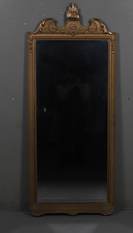 A mirror, Ikea “Pirål”, bronzed frame, faceted glass. Mirrors