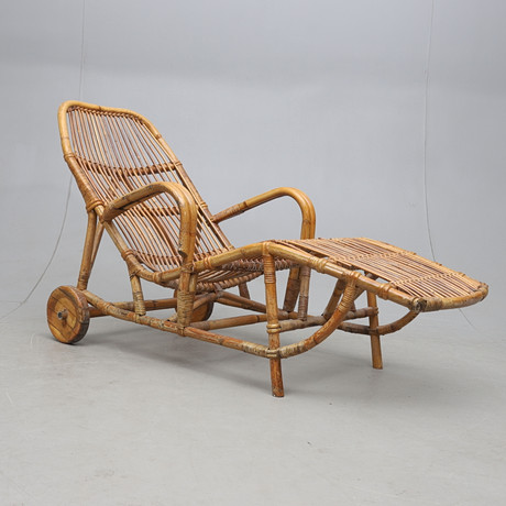 SONNENLIEGE, Bambus, 1950er/60er Jahre Bambus. Garten & Baupflege -  Gartenmbel - Auctionet