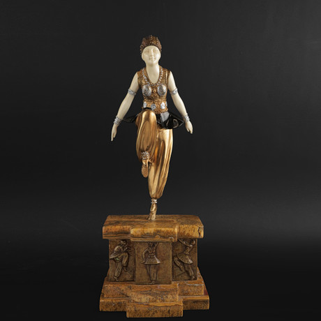 D.H. CHIPARUS. ART DECO BRONZE DANCER. Art - Sculptures & Bronzes