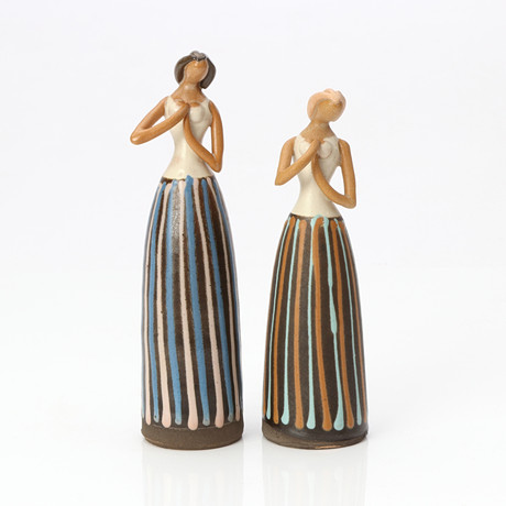 LISA LARSON. A stoneware figurine, 