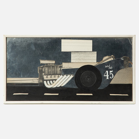 ULF WAHLBERG. Collage, signerad och daterad 1966. på auktion hos Stockholms Auktionsverk Göteborg