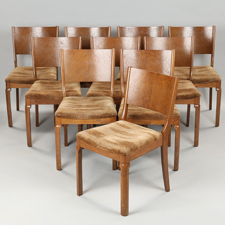 ERIK ANDERSEN & PALLE PEDERSEN. A pair of T-chairs in teak, seats