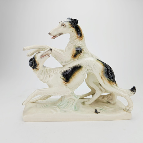 CORTENDORF, SEATED FEMALE NUDE, NO. 1051, CERAMIC SCULPTURE