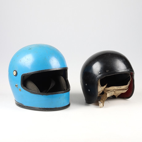 CAR HELMETS, 4 pcs, Tretorn, 1960s. Vintage & Designer Fashion - Auctionet