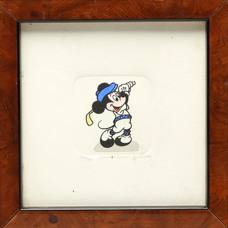 SOWA & REISER, Etching 164/500, Mickey Mouse, Walt Disney. Art