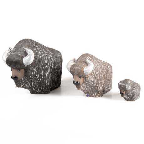 FIGURIN, keramik, Bison, Göran Andersson, Upsala-Ekeby. Keramik