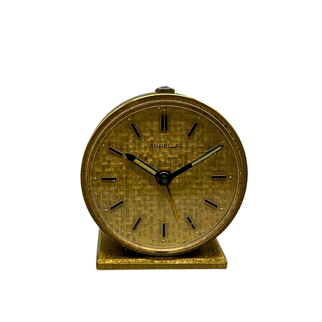 Matthew Norman, a brass travel alarm clock/alarm clock, England