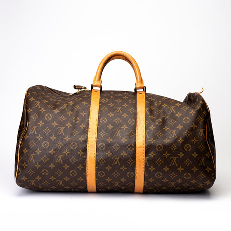 LOUIS VUITTON. Weekendväska, Monogram Canvas Keepall 55, Frankrike 1989. på auktion hos Auktionshuset Kolonn