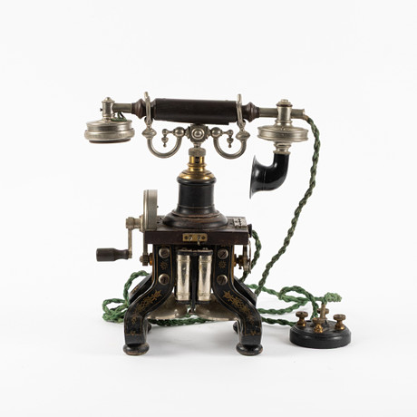 A desk telephone, “The Only Antique Copenhagen Telephone”, Expoga