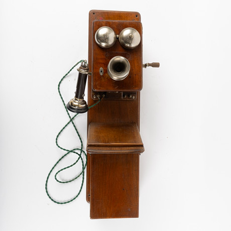 A desk telephone, “The Only Antique Copenhagen Telephone”, Expoga