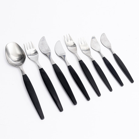 SIGNE PERSSON-MELIN. Cutlery set in stand, 37 pcs, stainless steel