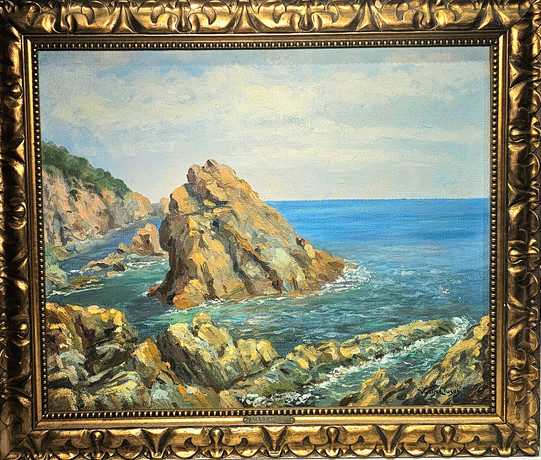 LLORENÇ CERDÀ BISBAL. View of the coast of Mallorca. Art