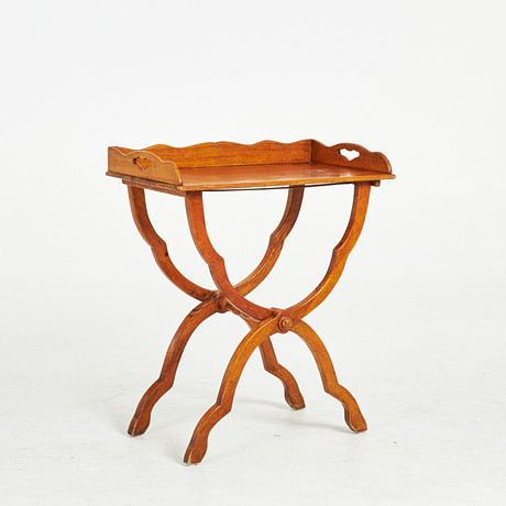 HANS BØLLING. Tray table, “Krüger”, frame in beech, for Torben
