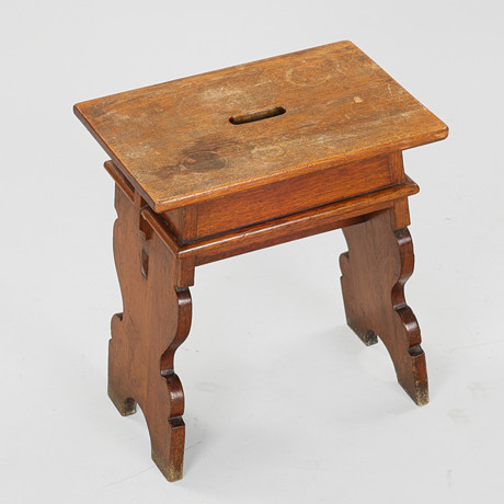 RAINER DAUMILLER. A pine stool, 1960s/70s. Furniture - Other