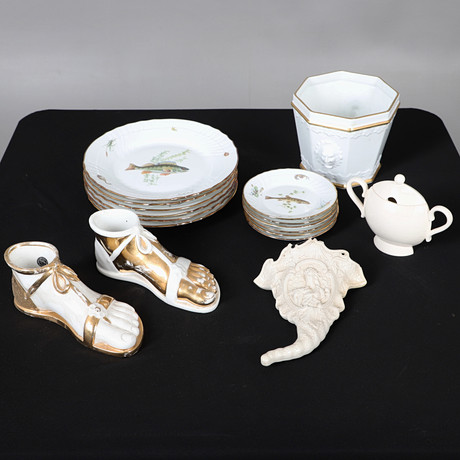 GUCCI RICHARD GINORI DECOR MUGS, A SET OF FOUR. (4). Ceramics